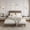 Brown, variant on Twin Bed Frame with Headboard, Corduroy Upholstered Platform Bed with Wooden Slats Support - No Box Spring Needed & Noise Free, Easy Assembly, for Bedroom Apartment, Green
