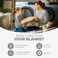 thumbnail image 4 of Superior Dobby Weave Cotton Blanket 50" x 60", All Season Bed Blankets, Throw (Non-Standard), Khaki, 4 of 11