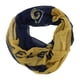 thumbnail image 1 of Forever Collectibles Womens LA Rams Infinity Bufanda Wrap, Azul, Talla única, 1 of 3