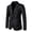 Black, variant on Men's Casual PU Leather Jacket Youth Blazer Fashion Slim Design High Quality Faux Leather Material