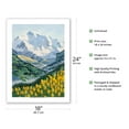 thumbnail image 2 of Rise Up Mountain - From an Original Watercolor Painting by Robin Wethe Altman - Bamboo Fine Art 290gsm Paper Print (Unframed) 18x24in, 2 of 4