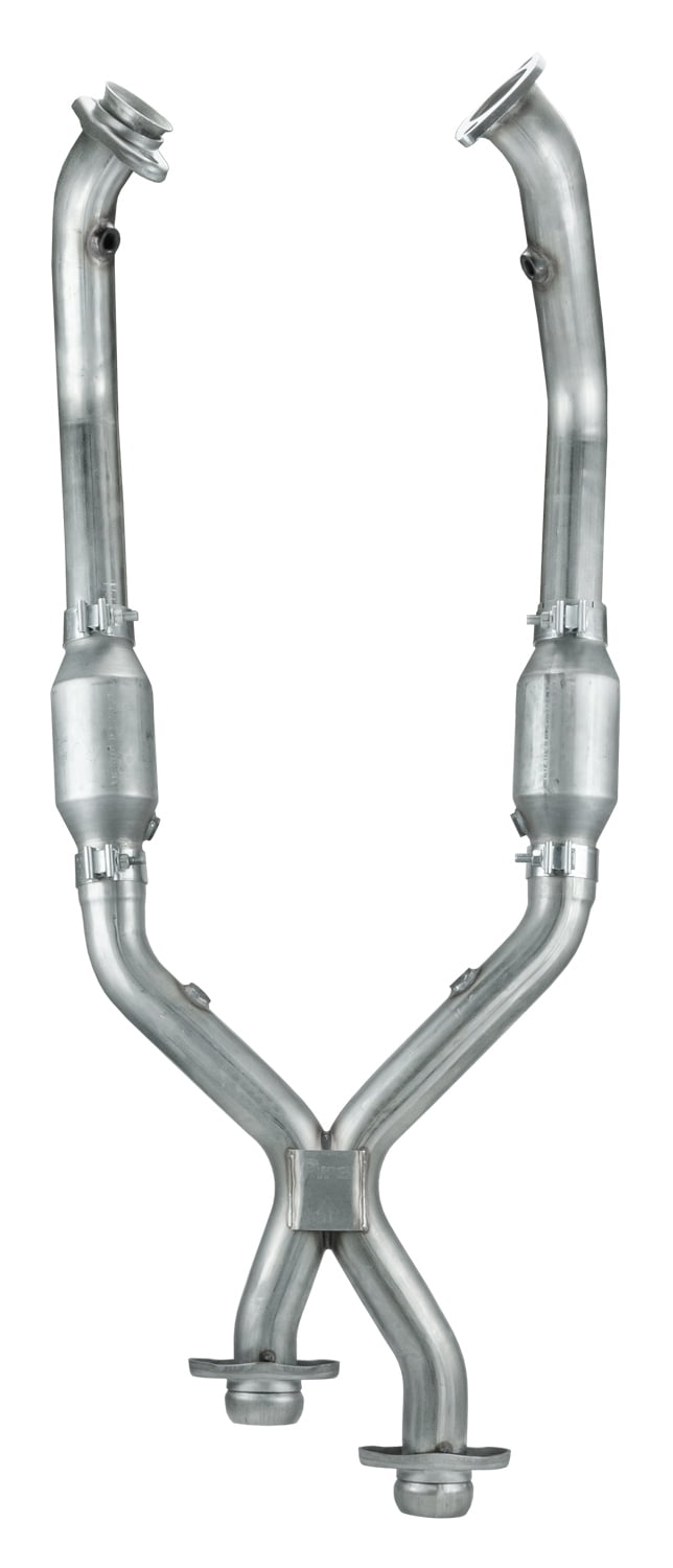 Pypes Exhaust X-Pipe Kit Intermediate Pipe 96-98 Mustang 2.5 in w/Cats 304 SS