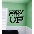 thumbnail image 2 of Cowgirl Up Western Wall Decals Vinyl Stickers Lettering For Girls Room, Black, 23x20.5-Inch, 2 of 4