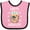 Pink and Black, variant on Inktastic Happy Hanucat with Menorah Boys or Girls Baby Bib