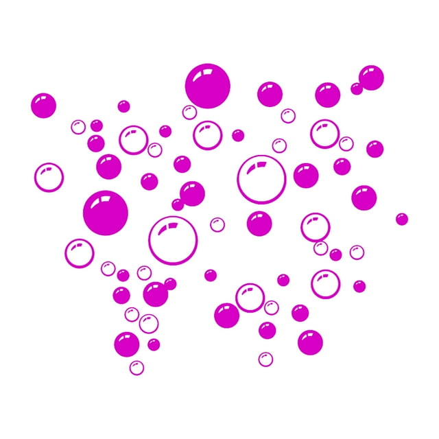 Bubbles Circle Removable Wallpaper Bathroom Window Wall Sticker Home Sticker; Removable Wallpaper; DIY PVC Decals