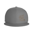 thumbnail image 2 of ZICANCN Let It Snow Baseball Caps, Trucker Hats for Men And Women, Adjustable Breathable Flat Caps, Gray, 2 of 8