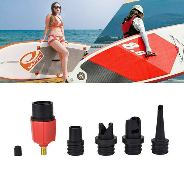bateau à rames air valve adaptateur sup conseil kayak pompe adaptateurs  gonflable air valve fixation kayak accessoires pièces kayak bateau