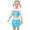 A, variant on Girls Princess Swimsuit Bathing Suits Tankini Bikini Two Piece Swimwear Beachwear