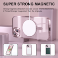 thumbnail image 5 of Entronix 2-in-1 Magnetic Shiny Clear Case Compatible with iPhone 14 with Screen Protector, Rose, 5 of 7