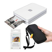 Lifeprint 2x3 Portable Photo and Video Printer (White) Travel Kit