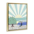 thumbnail image 3 of Stupell Industries Tropical Road Trip Stop Gold Floating Frame Canvas Art, 25 x 31, by Betty Boynes, 3 of 8