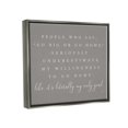thumbnail image 5 of Stupell Industries Go Big Or Home Funny Introvert Typography Saying Graphic Art Luster Gray Floating Framed Canvas Print Wall Art, Design by Lux + Me Designs, 5 of 5