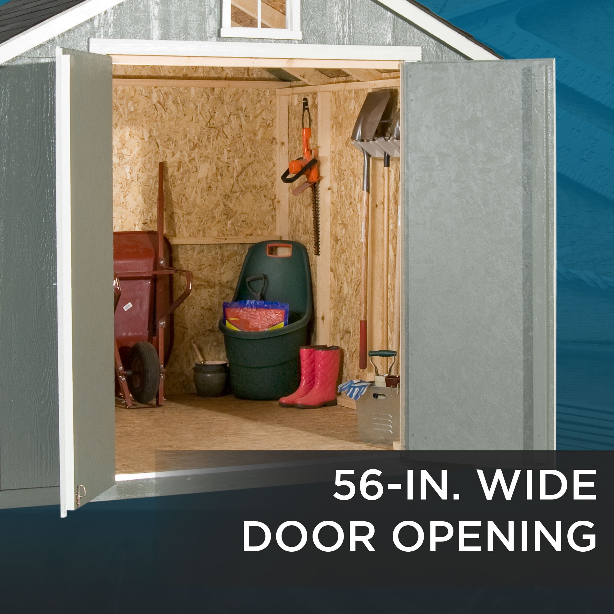 Handy Home Products Carrigan 8 ft. x 10 ft Gable Wooden Storage Shed