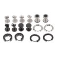 thumbnail image 4 of Pendientes de acero inoxidable Sunnimix 8 pares punk rock negro plateado para hombre, 4 of 8