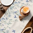 thumbnail image 3 of Table Runners 36 Inches Long Dress Scarves, Botanical Leaves Farmhouse Kitchen/Dining Table Decor Table Runner, Short Coffee Tablerunners, Country Watercolor Leaf Vines Birds 13x36 Inch, 3 of 9