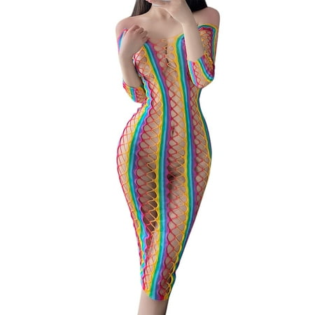 

Women Underwear Women Underwear Hollow Lace Tight Underwear Women Rainbow Printed Underwear
