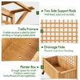 thumbnail image 7 of Yaheetech 72'' H Fir Wood Free-Standing Planter Garden Bed with Trellis for Garden Yard, Light Brown, 7 of 7