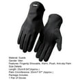 thumbnail image 7 of UDIYO 1 Pair Men Gloves Showable Fingertips Windproof Warm Solid Color Fine Stitching Running Gloves for Outdoor, 7 of 7