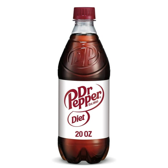 Diet Dr Pepper Soda Bottle 20 fl oz.