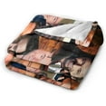 thumbnail image 2 of Hugh Jackman Soft and Comfortable Warm Fleece Blankets Beach Blanket Picnic Blankets Throw Blankets (50"x40"), 2 of 6