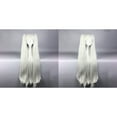 thumbnail image 5 of Unique Bargains Human Hair Wigs for Women Lady 39" Gray Curly Wig with Wig Cap Long Hair, 5 of 6
