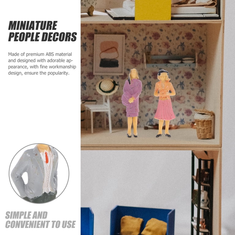 Lurrose 30 Stks Kleine Mensen Modellen Mini House People Figures Micro Lurrose 30 Stks Kleine Mensen Modellen Mini House People Figures Micro