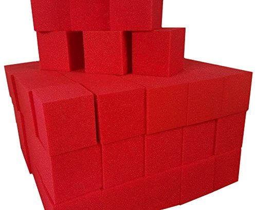 and Trampoline Arenas Pit Foam Blocks/Cubes for Skateboard Parks RED Gymnastics Companies Isellfoam Foam Pits Blocks/Cubes 20 pcs. 5x5x5 1536 