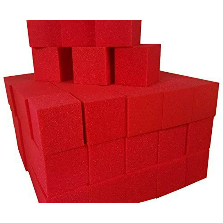 Foam Pits Cubes/Blocks 108 pcs. 4x4x4 (Red) (1536) Flame Retardant Pit  Foam Blocks For Ninja Obstacle Course, Skateboard Parks, Gymnastics  Companies, and Trampoline Arenas 