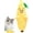 1#, variant on Cute Fruit-Shaped Catnip Toys for Indoor Cats – Interactive Chew Training Plush Toys, Banana Design for Teeth Cleaning, Ideal for Cat Lovers, Soft and Durable Cat Playthings(Yellow)