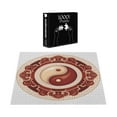 thumbnail image 4 of Ambesonne Ying Yang Jigsaw Puzzle, Traditional Cultural, Heirloom-Quality Fun Activity for Family Durable Cardboard, 1000 pcs, Maroon Cream White, 4 of 6