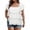 #471-White, variant on Craaazy Women's Plus Size Tops Solid Color Square Neck Tiered Ruffle Short Sleeve Loose Fit Casual Daily Wear