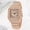 High-quality rose gold, variant on Cross-Border Square Watch Starry Steel Belt Diamond-Embedded European and American Men's Roman Scale Starry Fashion Quartz Watch