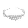 thumbnail image 1 of Diadema con anillo de hoja de aleación de moda para el brazo, traje hermoso para novia, tocado de hoja dorada, efecto decorativo, detalle de hoja dorada, 1 of 6