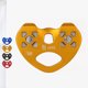 thumbnail image 5 of Protable 25KN Trolley Climbing Buckle Polea Speed ​​Roller In para deportes al aire libre Escalada Mosquetón Cable Trolley fit 8-13mm - Oro Sunnimix Polea doble de escalada, 5 of 7