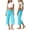 r-449Mint Green81, variant on NAFUU Women Casual Pants Pleated Waist Solid Color Yoga Capri Pants Wide Leg Trousers Trendy Hiking Pants Women