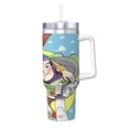 thumbnail image 1 of Woody Buzz Story Bouteille d'Eau 40oz Ice Bully avec Poignée Paille de Bouteille Sport Isolée en Acier Inoxydable Réutilisable Étanche Gobelet de Voiture, 1 of 9