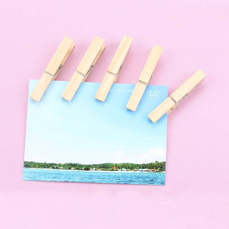 Mini Wooden Clothespins Wood 2019 New Wooden Clothes Clip Photo Paper Peg  Pin Clothes Pins Art Craft Photo Hanging Clips From Zeal_web, $2.22