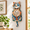 Detective Cat, variant on 3d Wooden Puzzles For Adults Gray Wolf Design Clock Model Kit With Pendulum