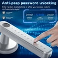 thumbnail image 3 of Serrure de Porte Intelligente Entrée Sans Clé Serrure à Clavier Serrure de Porte avec Poignée, Serrure à Empreinte Digitale avec Contrôle WiFi par Application Tuya, 3 of 6