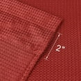 thumbnail image 5 of LingStar Waffle Kitchen Tier Curtains Short Length Water Repellent Rod Pocket Half Window Covering Curtain,30"x36"x2,wine red, 5 of 5