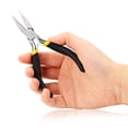 thumbnail image 4 of SPEEDWOX Duck Bill Fine Pliers Flat Nose Chain Nose Pliers for Jewelry Making 5 Inches Mini Precision Smooth Flat Jaws Non-slip Damping Handles Small Pliers Jewelry Beading Repair Crafts Tools, 4 of 7
