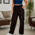 Clearance! Lisingtool Sweatpants Women Cargo Pants for Women High