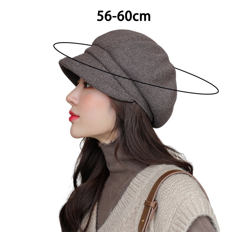 Biplut Simple British Style Beret Hat Casual Retro Painter Ladies Octagonal  Hat Fashion Accessories 