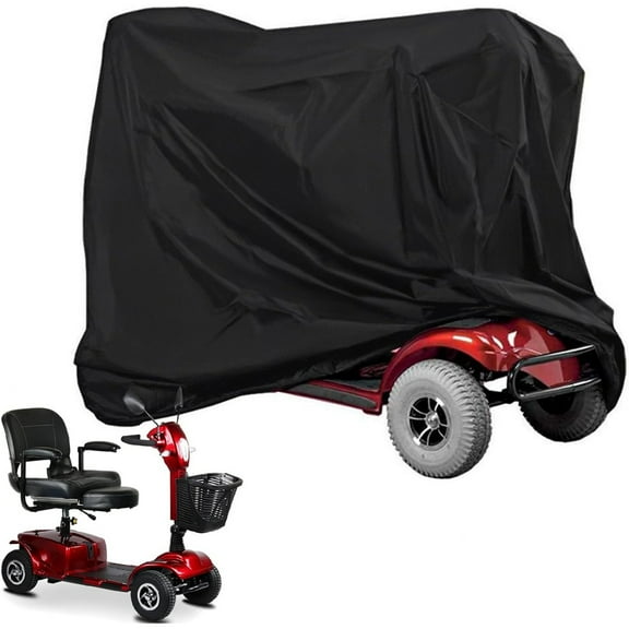 Mobility Scooter Storage Cover,55x26x35.8In Waterproof Wheelchair Cover for Dust,Durable Polyester Scooter Protects for Water Resistant,Anti-UV