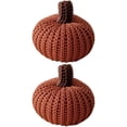 thumbnail image 3 of 6-Pack Fall Decor Pumpkins – Handmade Knit Pumpkin Decor for Farmhouse, Thanksgiving Centerpiece, Rustic Fall Home Accents for Mantel, 3 of 5