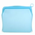 thumbnail image 1 of EGNMCR Food Grade Silicone Reusable Storage Bags 500ml Leakproof Sealing Food Preservation Pouches For Fruit Vegetables Snacks Makeup a container, 1 of 5