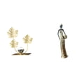 thumbnail image 1 of Estatua de figura,Estatuas de hojas y flores de metal,esculturas decorativas,Figura de escritorio,Figuras africanas de arte,artesanías,escritorio coleccionable,Estatua de mujer tribal,pieza de, 1 of 8