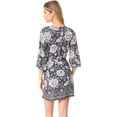 thumbnail image 2 of PJ Salvage Women's Take Flight Embroidered Kimono Robe, Grey, Medium, 2 of 4