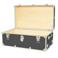 thumbnail image 4 of Rhino Trunk & Case XXL Leather Embossed Vinyl Trunk with Removable Wheels, College, Home & Office Storage 36"x18"x18" (Slate), 4 of 5