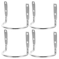 thumbnail image 2 of Hammer Loop Holder Silver U Shaped Tool Belt Accessory Sleek Design 4Pcs, 2 of 4